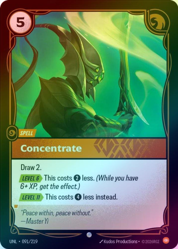 Concentrate - 091/219 - Common (Foil)