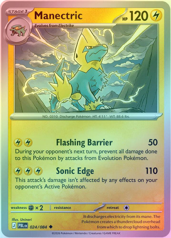 Manectric - 024/084 - Uncommon - Reverse Holo