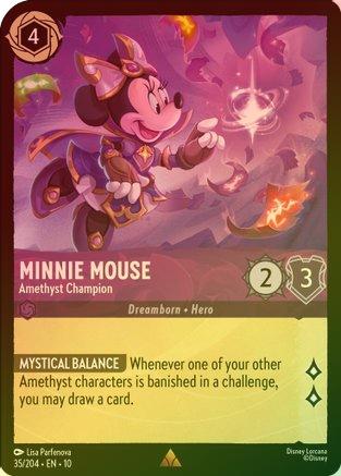 Minnie Mouse (Amethyst Champion) - 35/204 - Rare (Foil)