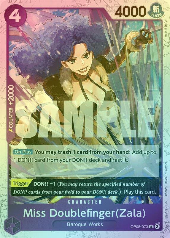 Miss Doublefinger(Zala) (Jolly Roger Foil) - OP05-073 - Uncommon