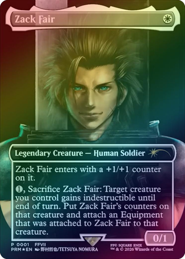 Zack Fair - Borderless (Foil) (PMEI)