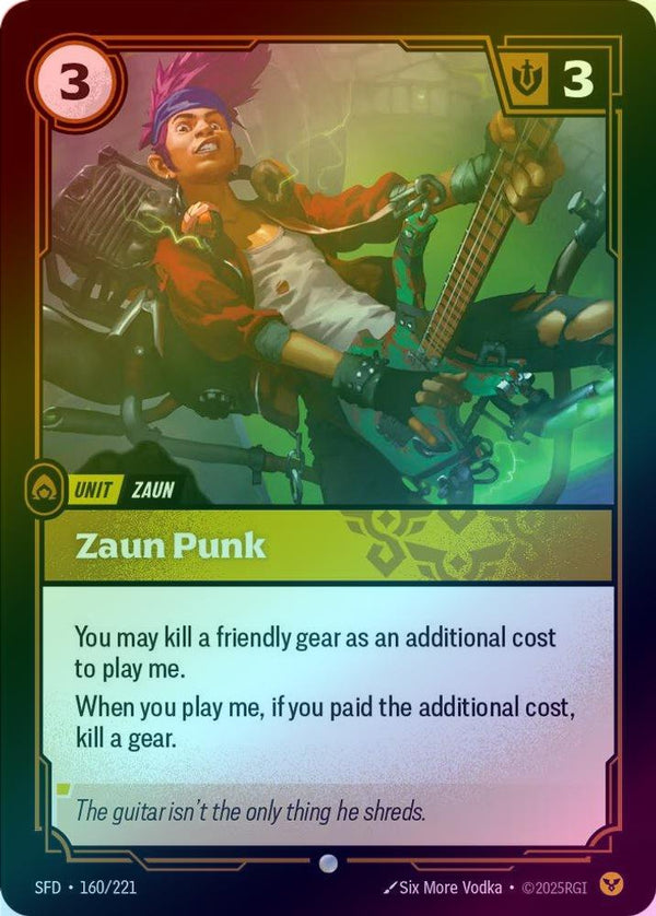 Zaun Punk - 160/221 - Common (Foil)