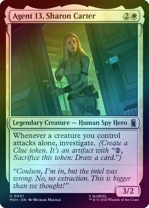 Agent 13, Sharon Carter (Foil) (MSH) (Pre-Order)