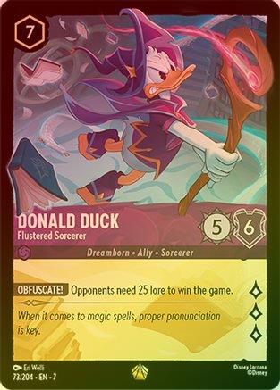 Donald Duck (Flustered Sorcerer) - 73/204 - Legendary (Foil)