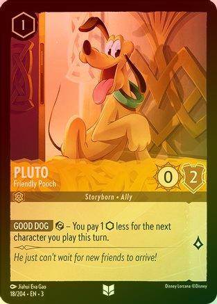 Pluto (Friendly Pooch) - 18/204 - Uncommon (Foil)