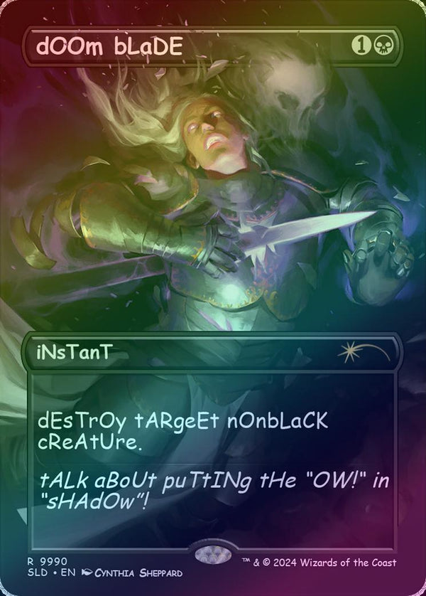 Doom Blade - Sans Mercy (Rainbow Foil) (SLD)