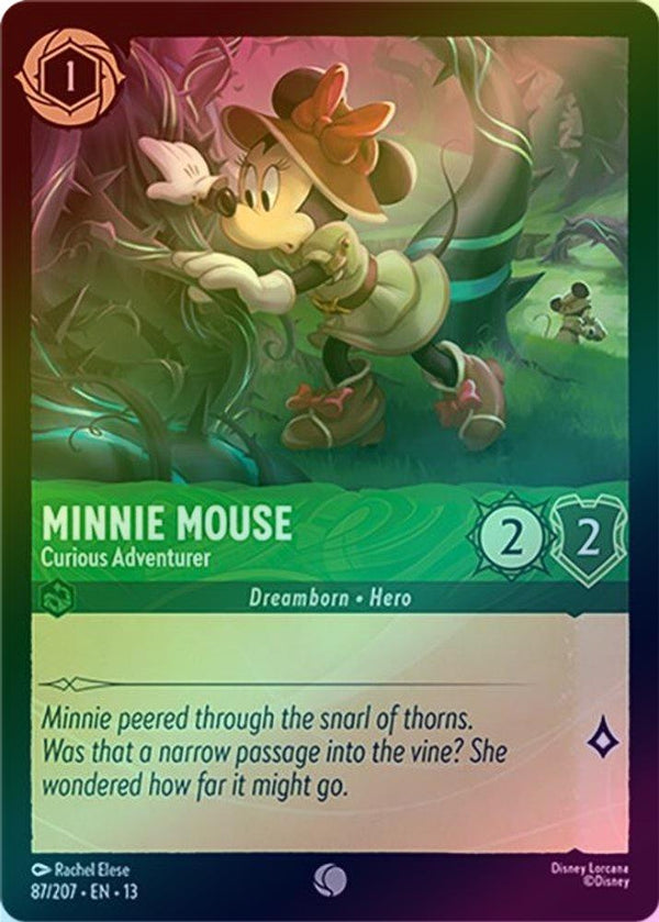 Minnie Mouse (Curious Adventurer) - 87/207 - Common (Foil)