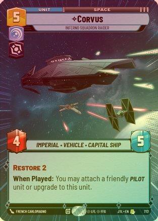 Corvus - Inferno Squadron Raider (Hyperspace) - 772 - Rare (Foil)