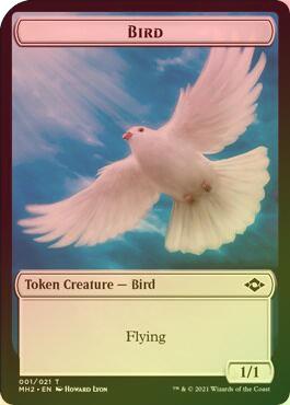 Bird // Clue (Foil) (MH2 Token)