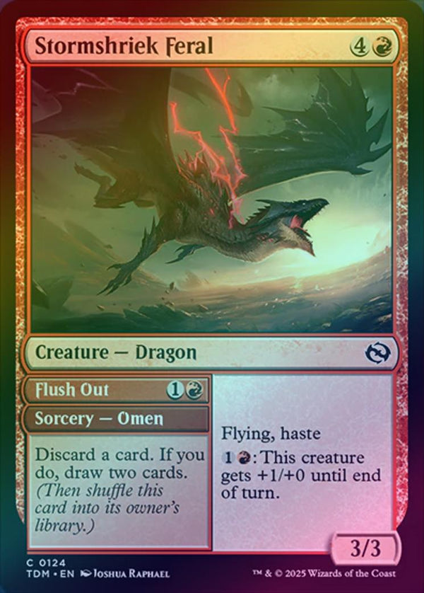 Stormshriek Feral // Flush Out (Foil) (TDM)