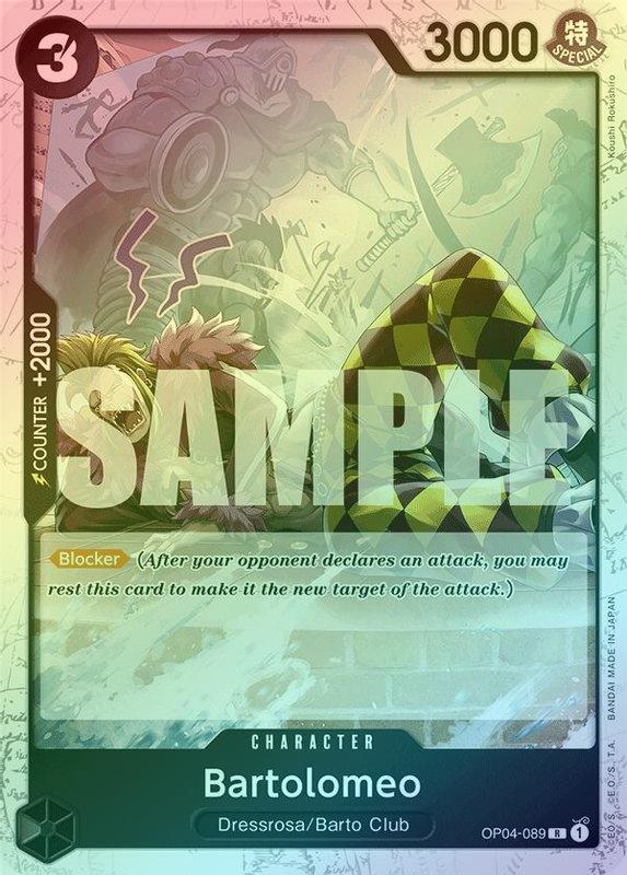 Bartolomeo (OP04-089) (Jolly Roger Foil) - OP04-089 - Rare
