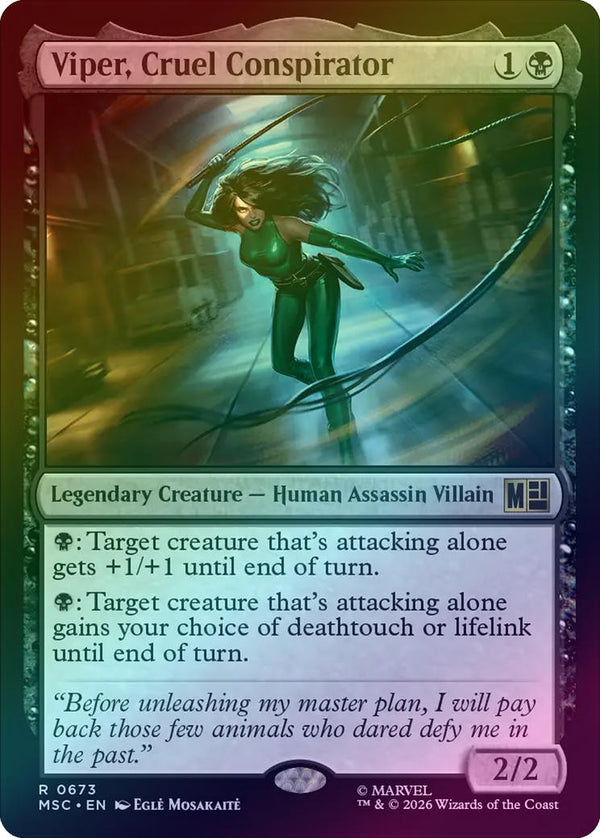 Viper, Cruel Conspirator (Foil) (MSC) (Pre-Order)