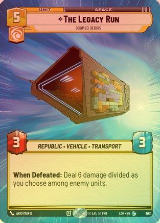 The Legacy Run - Doomed Debris (Hyperspace) - 953 - Legendary (Foil)