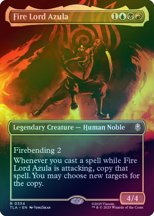 Fire Lord Azula - Borderless Battle Pose (Foil) (TLA)