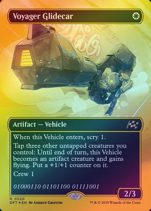Voyager Glidecar - Borderless Revved Up (First-Place Foil) (DFT)