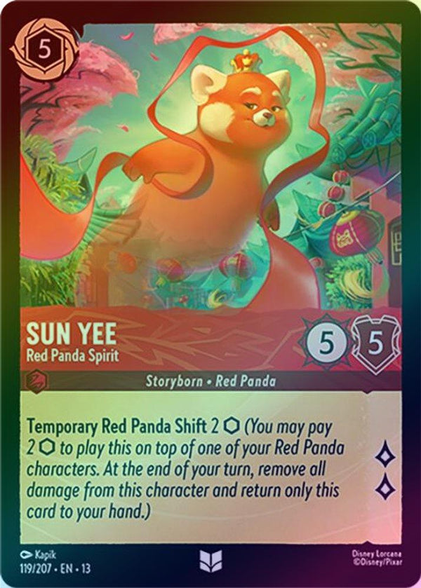 Sun Yee (Red Panda Spirit) - 119/207 - Uncommon (Foil)