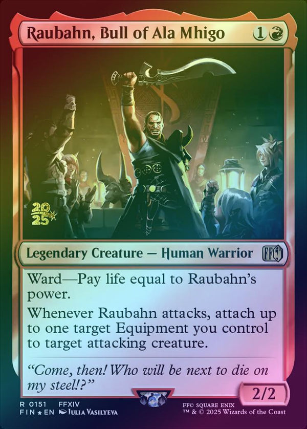 Raubahn, Bull of Ala Mhigo - Prerelease Promo (Foil) (PFIN)
