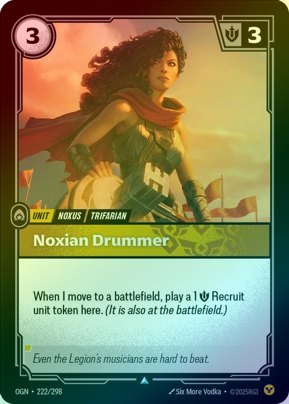 Noxian Drummer - 222/298 - Uncommon (Foil)