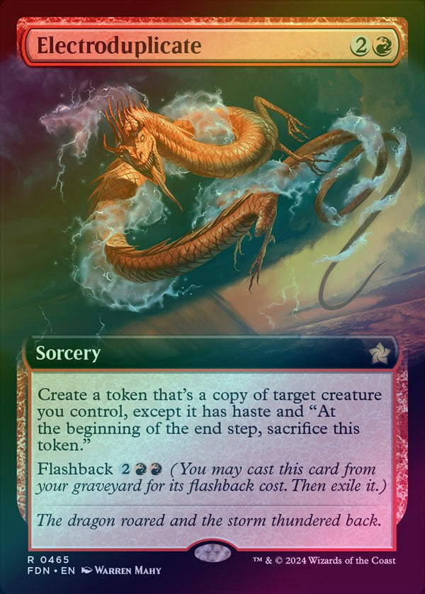 Electroduplicate - Extended Art (Foil) (FDN)