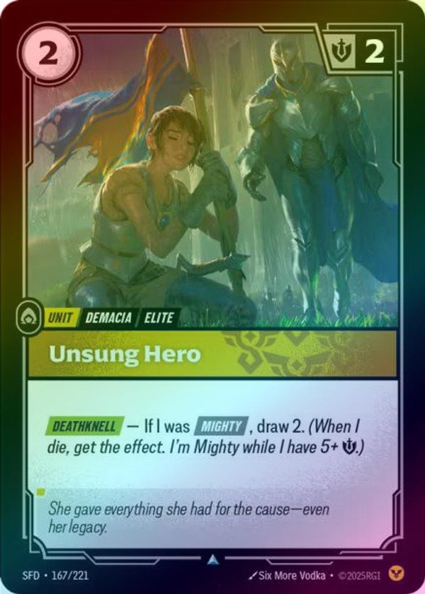 Unsung Hero - 167/221 - Uncommon (Foil)