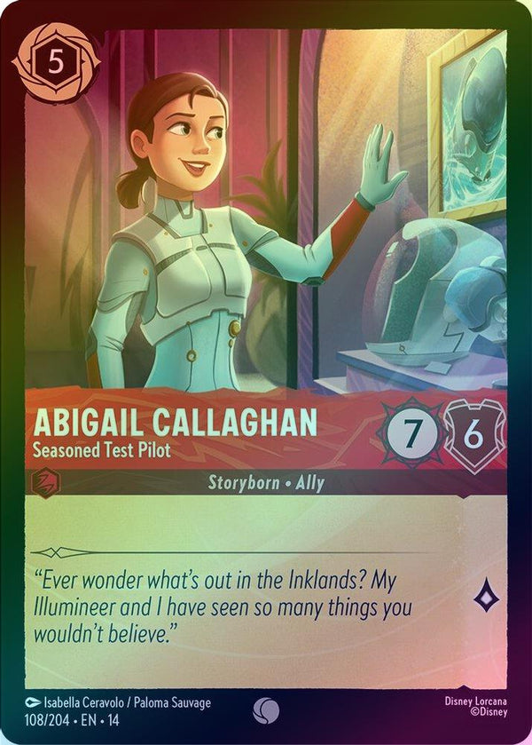Abigail Callaghan (Seasoned Test Pilot) - 108/204 - Common (Foil)