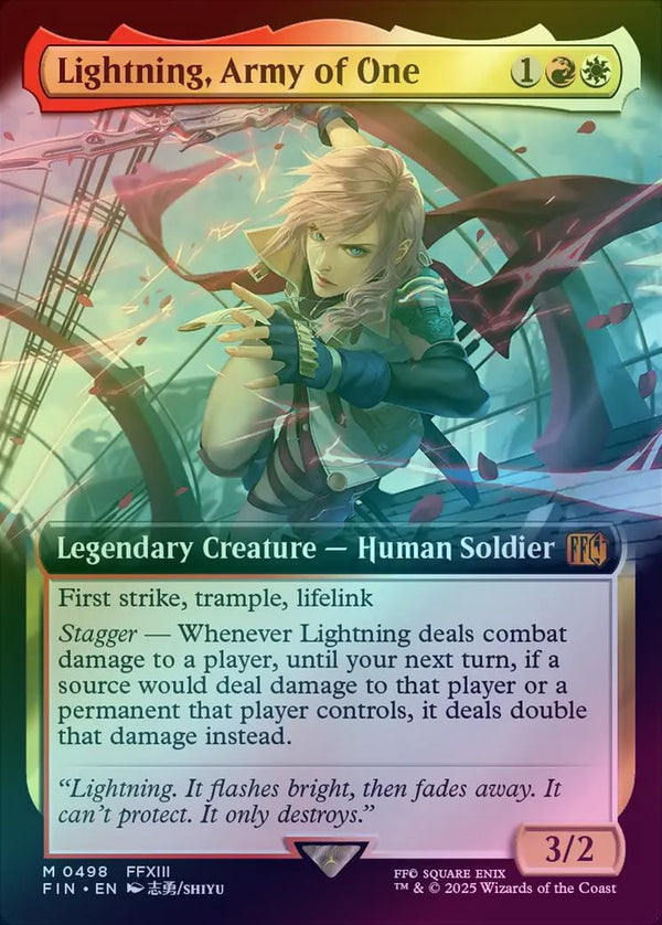 Lightning, Army of One - Extended Art (Foil) (FIN)