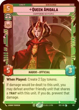 Queen Amidala - Championing Her People (Foil) - 611 - Legendary (Foil)