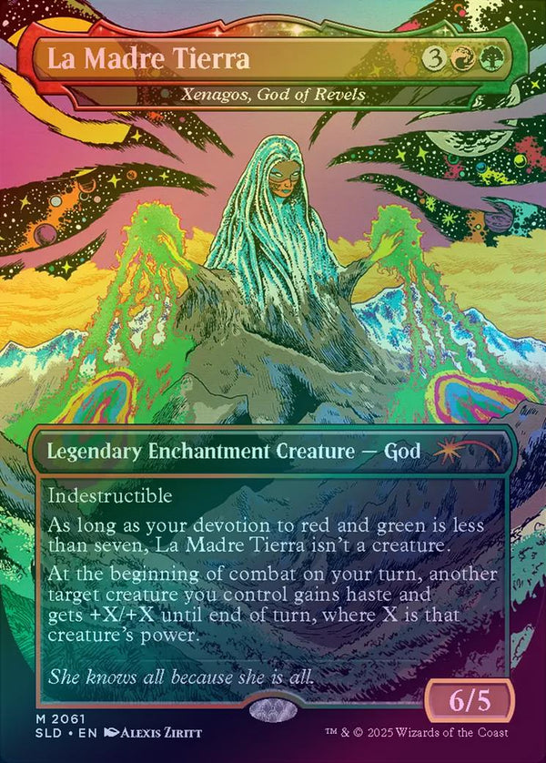 La Madre Tierra // Xenagos, God of Revels - Nuestra Magia (Rainbow Foil) (SLD)