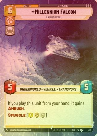 Millennium Falcon - Lando's Pride (Hyperspace) - 472 - Uncommon (Foil)