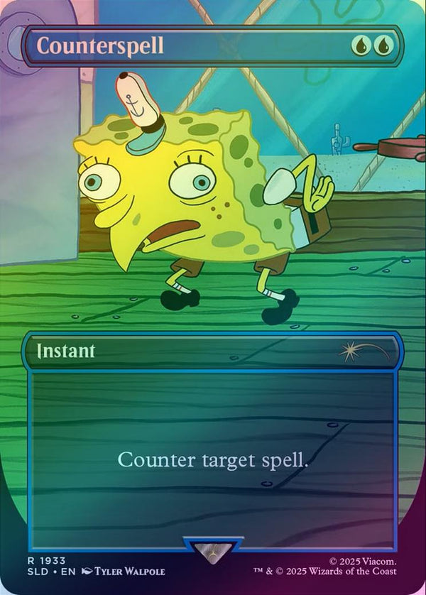 Counterspell - Spongebob Squarepants: Internet Sensation (Rainbow Foil) (SLD)