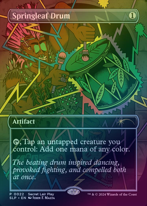 Springleaf Drum - Borderless (Foil) (SLP)