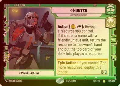 Hunter - Outcast Sergeant - 009/262 - Rare (Foil)