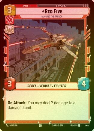 Red Five - Running the Trench - 649 - Uncommon (Foil)