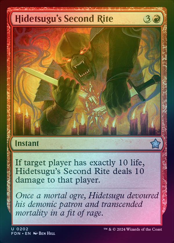 Hidetsugu's Second Rite (Foil) (FDN)