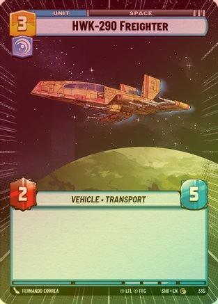 HWK-290 Freighter (Hyperspace) - 335 - Common (Foil)