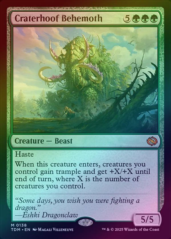 Craterhoof Behemoth (Foil) (TDM)