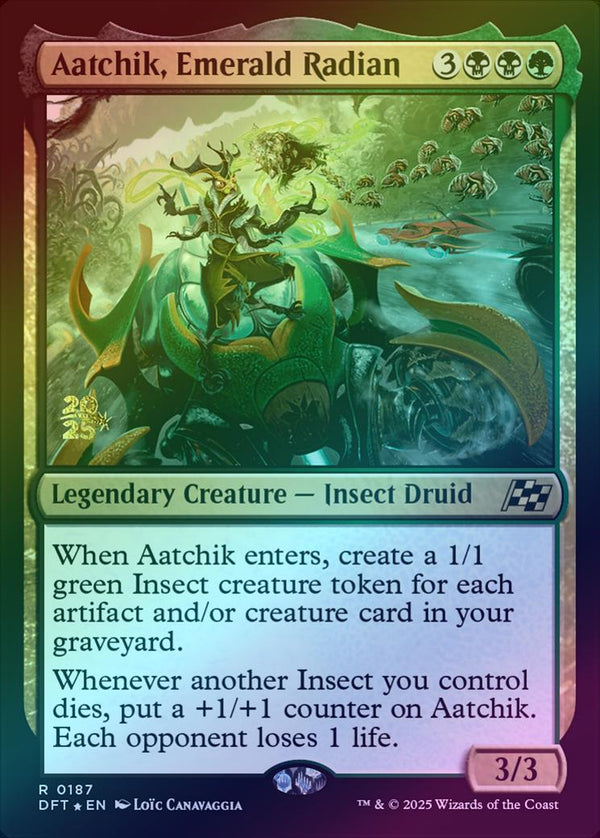 Aatchik, Emerald Radian - Prerelease Promo (Foil) (PDFT)