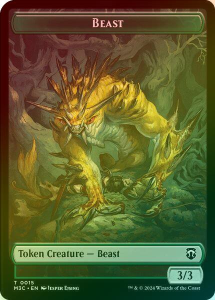Beast (015) // Insect (025) Token (Ripple Foil) (TM3C)