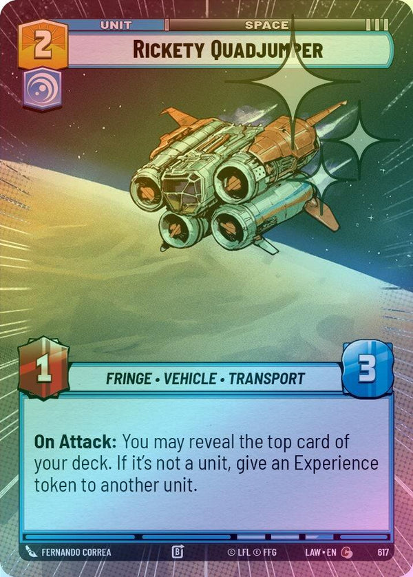 Rickety Quadjumper (Hyperspace Foil) - 617 - Common (Foil)