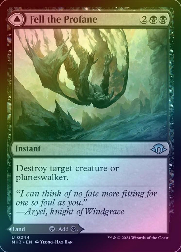 Fell the Profane // Fell Mire (Foil) (MH3)