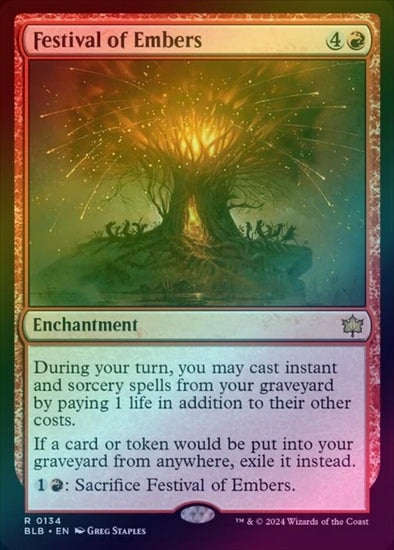 Festival of Embers (Foil) (BLB)