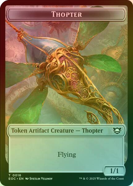 Thopter // Beast (006) Token (Foil) (TEOC)