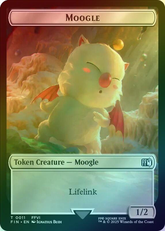 Hero (004) // Moogle (011) Token (Foil) (TFIN)