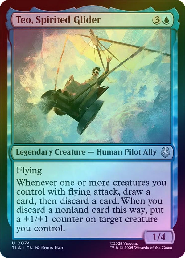 Teo, Spirited Glider (Foil) (TLA)