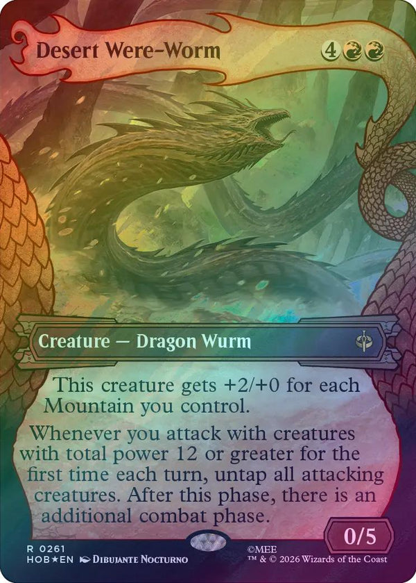 Desert Were-Worm - Dragon Hoard Frame (Surge Foil) (HOB) (Pre-Order)