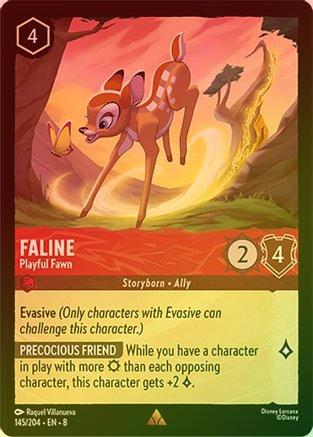Faline (Playful Fawn) - 145/204 - Rare (Foil)