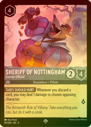 Sheriff of Nottingham (Corrupt Official) - 191/204 - Super Rare (Foil)