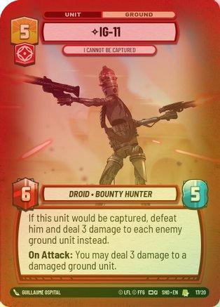 IG-11 - I Cannot Be Captured - Weekly Play Promo - 17/20 - Rare (Foil)