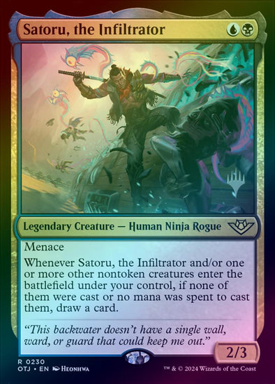 Satoru, the Infiltrator - Promo Pack (Foil) (POTJ)