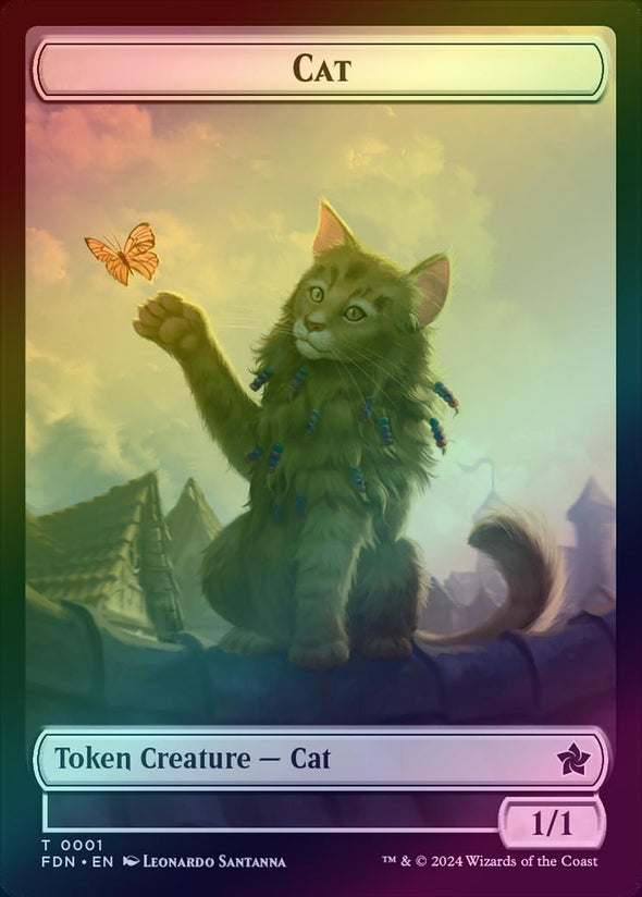 Cat (02) // Cat Token (01) (Foil) (TFDN)
